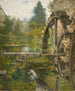 Romantisch watermolen schilderij - Lieven Herremans — weergave van het kunstwerk