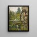 Romantisch watermolen schilderij - Lieven Herremans — ingelijst kunstwerk aan de muur