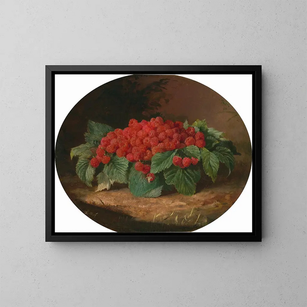 Framboises - Lilly Martin Spencer — framed artwork on a wall