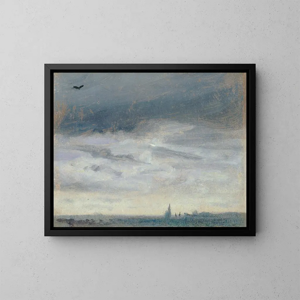 A Gray Day - Lionel Constable — framed artwork on a wall