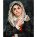 Reproductie van het schilderij Lise in een Witte Sjaal - Pierre-Auguste Renoir