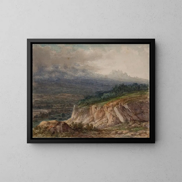 Landscape - Lluís Rigalt — framed artwork on a wall