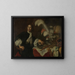van het portret van Aucke Stellingwerff, admiraal van Friesland, overleden in 1665 in Lowestoft door een kanonskogel - Lodewijk van der Helst — ingelijst kunstwerk aan de muur