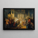 Vittore Pisani ontvangt de heilige communie voordat hij het bevel voert over een expeditie tegen de Genua - Lodovico Lipparini — ingelijst kunstwerk aan de muur