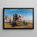 Jacht op de gazelle in Egypte - Léon Adolphe Auguste Belly — ingelijst kunstwerk aan de muur
