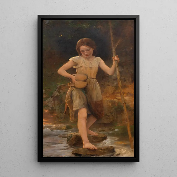 LonJeanBasile Perrault - Crossing a creek.webp