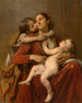 Het geluk van moeders - Léon Jean-Basile Perrault — weergave van het kunstwerk