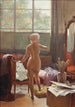 Het model van de kunstenaar - Léon Auguste César Hodebert — weergave van het kunstwerk