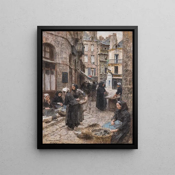 Lon Augustin Lhermitte - Le march aux poissons St Malo.webp