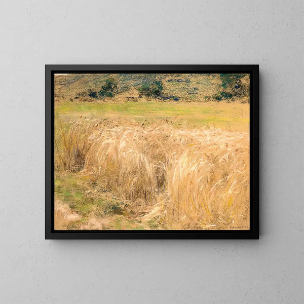 Les blés - Léon Augustin Lhermitte — framed artwork on a wall