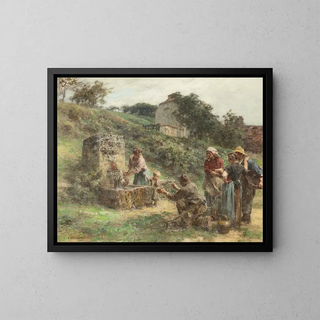 Lon Augustin Lhermitte - la fontaine.webp