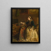 Verloren in gedachten - Léon Brunin — ingelijst kunstwerk aan de muur