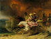 Rebecca en Brian de Bois-Guilbert - Léon Cogniet — weergave van het kunstwerk