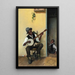 De banjospeler - Léon Delachaux — ingelijst kunstwerk aan de muur