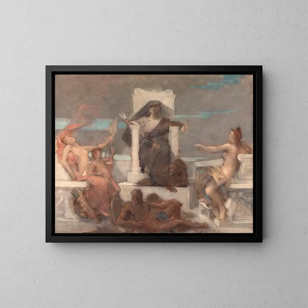 The Destiny - Léon François Comerre — framed artwork on a wall