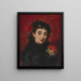 Portret van een Spaanse vrouw - Léon Herbo — ingelijst kunstwerk aan de muur