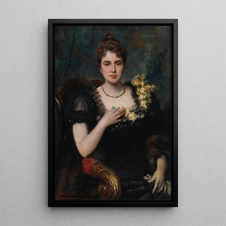 Lon Herbo - Portrait of a lady in a black dress.webp