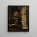 Portrait of an art connoisseur - Léon Herbo — framed artwork on a wall