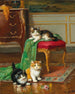 De kleine schatten - Léon Huber — weergave van het kunstwerk