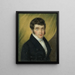 portret van Constantin Joseph Henri Moretus - Léon Lhermitte — ingelijst kunstwerk aan de muur