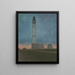 Het vuurtoren van Oostende bij zonsopgang - Léon Spilliaert — ingelijst kunstwerk aan de muur