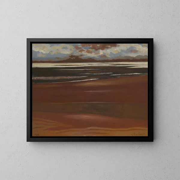 Zeilschilderij - Léon Spilliaert — ingelijst kunstwerk aan de muur