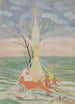Figuren van Neptunus en zee - Léon Spilliaert — weergave van het kunstwerk