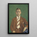Portret van Adolphe Van Glabbeke - Léon Spilliaert — ingelijst kunstwerk aan de muur