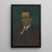 Portret van Henri Vandeputte - Léon Spilliaert — ingelijst kunstwerk aan de muur
