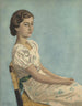 portret van Mlle Simonne Kremer - Léon Spilliaert — weergave van het kunstwerk