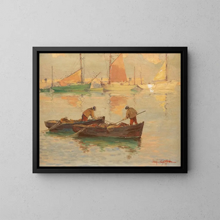 Lon Zeytline - Fishermen on the Loire near Nante.webp