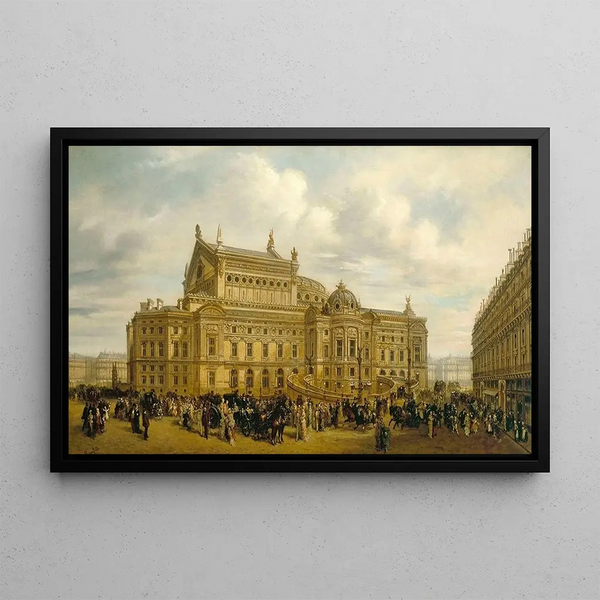 Lonard Saurfelt - LOpra Garnier vu de la rue Auber vers 1880 9me arrondissement.webp