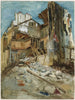 L'Hôtel des Singes à Saint - Cloud - Léopold Flameng — weergave van het kunstwerk