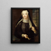 Hedvig Ulrika Taube 1714-1744 eveneens gravin van Hessenstein - Lorens Pasch de Oudere | Reproduction — ingelijst kunstwerk aan de muur