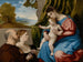 Maagd met Kind en twee donateurs - Lorenzo Lotto — weergave van het kunstwerk