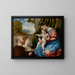 Maagd met Kind en twee donateurs - Lorenzo Lotto — ingelijst kunstwerk aan de muur