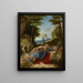 Sint Jerome boeteling - Lorenzo Lotto — ingelijst kunstwerk aan de muur