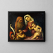 Maria en het kind met de heiligen Zacharias en Johannes de Doper - Lorenzo Lotto — ingelijst kunstwerk aan de muur