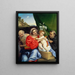 Maagd met Kind met de heiligen Hiëronymus en Nicolaas van Tolentino - Lorenzo Lotto — ingelijst kunstwerk aan de muur