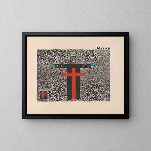 Man - Lothar Schreyer — framed artwork on a wall