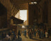 Het stoffenmarkt - Louis-Émile Pinel de Grandchamp — weergave van het kunstwerk