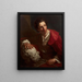 Vermeende portret van Edme Bouchardon - Louis-Gabriel Blanchet — ingelijst kunstwerk aan de muur
