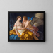 Cupidon en Psyche - Louis-Jean-François Lagrenée — ingelijst kunstwerk aan de muur