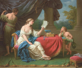 LouisJeanFranois Lagrene - Penelope Reading A Letter From Odysseus.webp