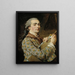 Zelfportret - Louis-Jean-François Lagrenée — ingelijst kunstwerk aan de muur