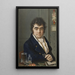 Autoportrait - Louis-Marie Autissier — ingelijst kunstwerk aan de muur