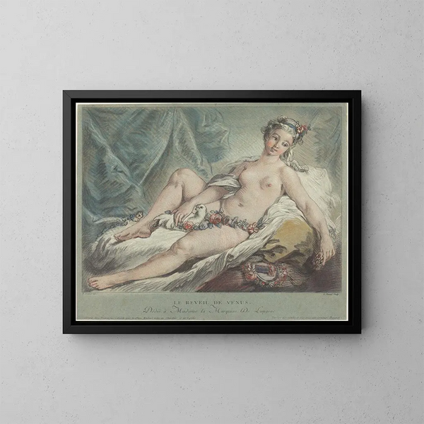 The Awakening of Venus - Louis-Marin Bonnet — framed artwork on a wall