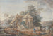 Le Petit Trianon Versailles - Louis-Nicolas van Blarenberghe — weergave van het kunstwerk