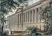 van het Louvre-colonnade genomen vanuit de tuin van het hotel van graaf d'Angiviller - Louis-Pierre Baltard — weergave van het kunstwerk