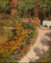 Pergola, tuin vol bloemen - Louis Abel - Truchet — weergave van het kunstwerk